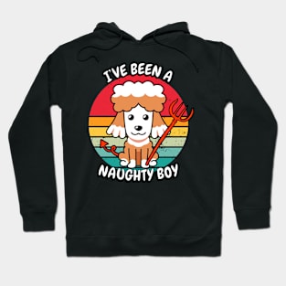 ive been a naughty boy - brown dog Hoodie